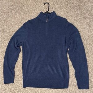 Men's Geoffrey Beene Navy Blue Quarter-Zip Sweater